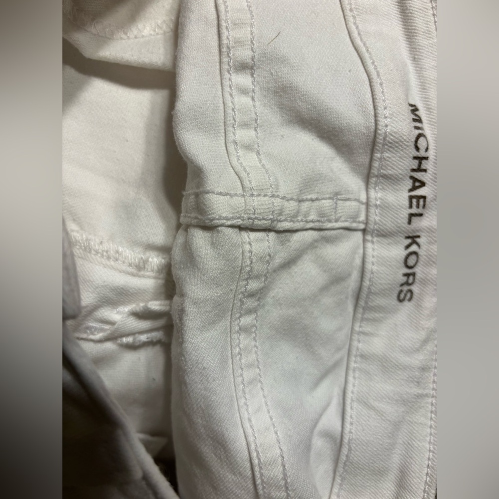 Michael Kors Women’s Slim White Jeans - Picture 3 of 7